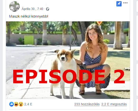 Punci bolt a Facebookon -on