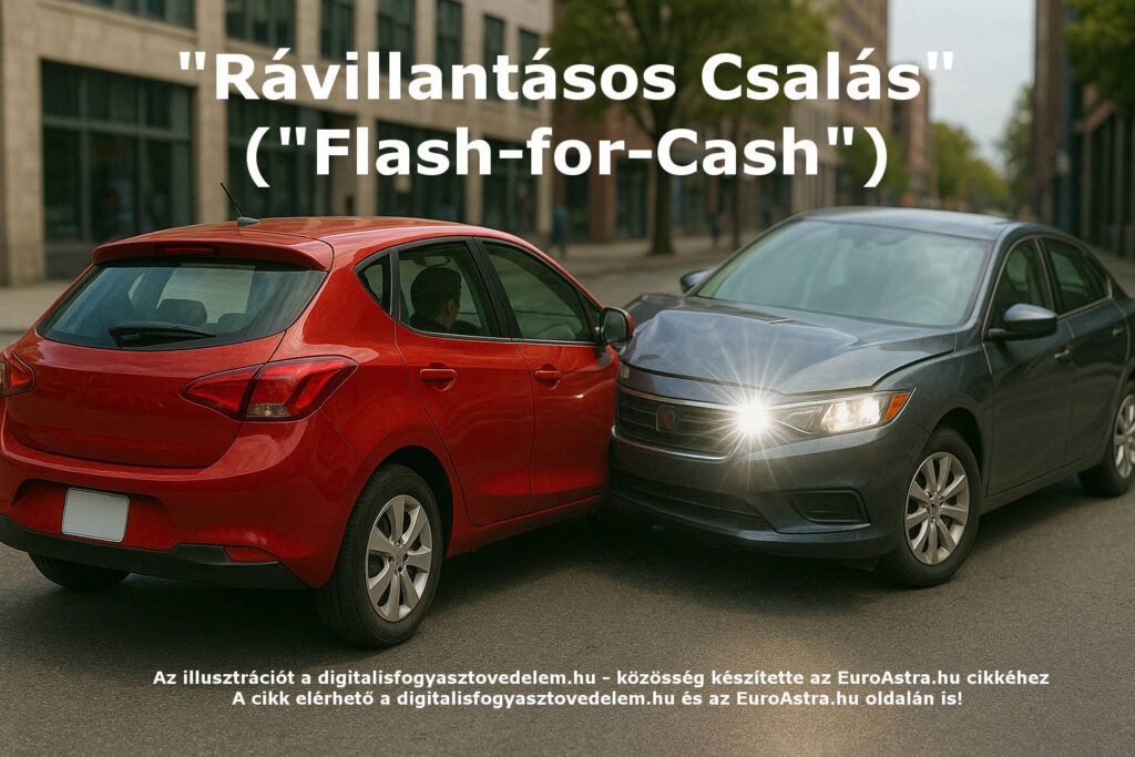 A megtévesztésen alapuló, szándékos közlekedési balesetokozás "Rávillantásos Csalás" ("Flash-for-Cash") bűnelkövetői modellje